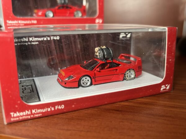 Finclassically 1/64 Ferrari Takeshi Kimura's F40 (Red) Snow Drifting in Japan