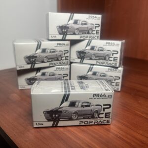 POP Race 1:64 - 1967 Shelby Mustang GT500 Grey/Black