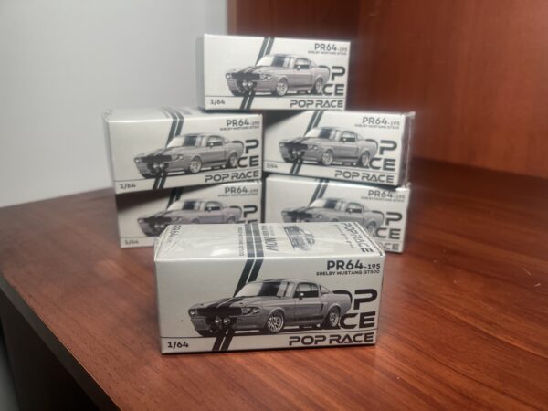 POP Race 1:64 - 1967 Shelby Mustang GT500 Grey/Black