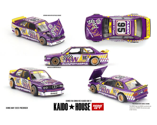 *PREORDEN* Kaido House x Mini GT 1:64 BMW M3 Kaido KW V1 – Purple