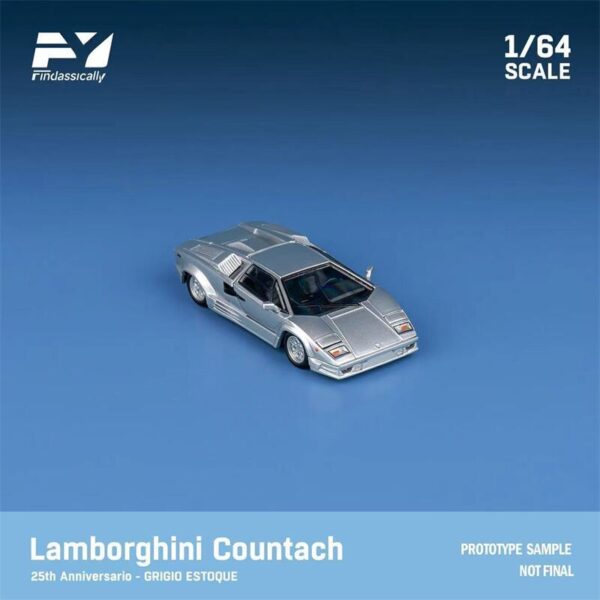 Finclassically 1:64 Countach 25TH Anniversario GRIGIO