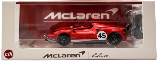 CM Model 1:64 Mclaren Elva (Metallic Red) con Ruedas Extra - Imagen 8