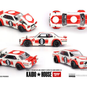 *PREORDEN* Kaido House x Mini GT 1:64 Nissan Skyline 2000GT-R (KPGC10) Kaido Works V2 – White