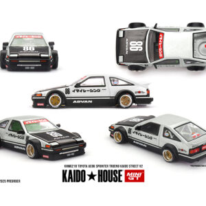 *PREORDEN* Kaido House x Mini GT 1:64Toyota AE86 Sprinter Trueno Kaido Street V2- White
