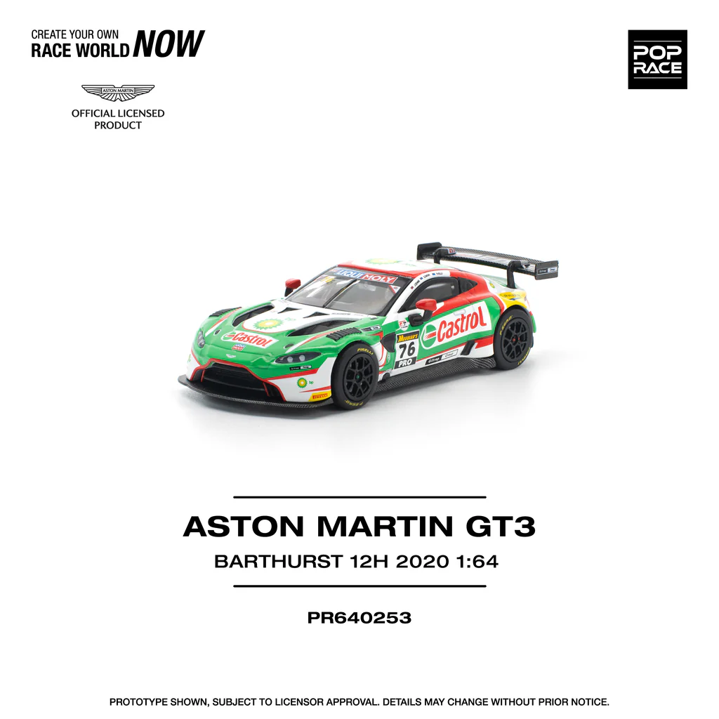 *PREORDEN* POPRACE 1/64 ASTON MARTIN VANTAGE GT3 BATHURST 12H 2020 - Imagen 2