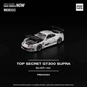 *PREORDEN* POPRACE 1/64 TOP SECRET GT300 SUPRA SILVER