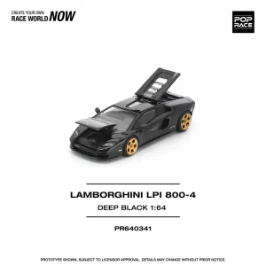 *PREORDEN* POPRACE 1/64 LAMBORGHINI COUNTACH LPI 800-4 DEEP BLACK
