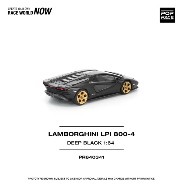 *PREORDEN* POPRACE 1/64 LAMBORGHINI COUNTACH LPI 800-4 DEEP BLACK - Imagen 2