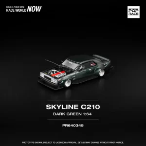 *PREORDEN* POPRACE 1/64 SKYLINE C210 DARK GREEN