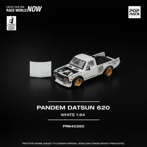 *PREORDEN* POPRACE 1/64 PANDEM DATSUN 620 WHITE