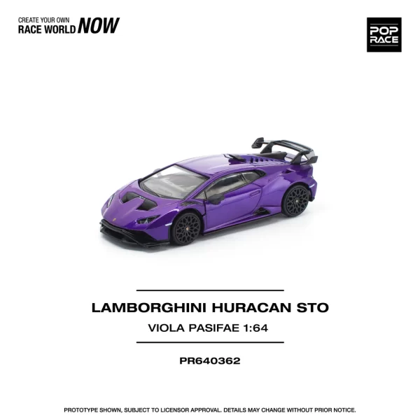 *PREORDEN* POPRACE 1/64 LAMBORGHINI HURACAN STO VIOLA PASIFAE - Imagen 2