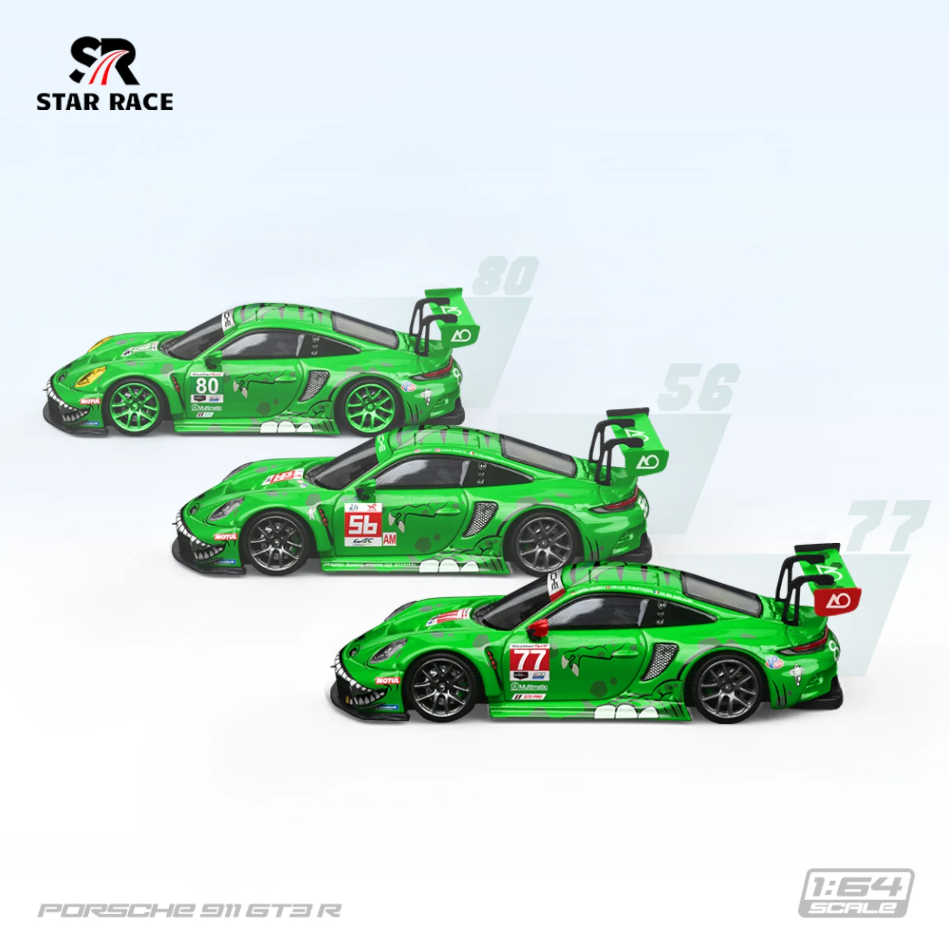 Star Race Porsche 911 GT3 R - Tyrannosaurus REXY Set de 3 - Imagen 4