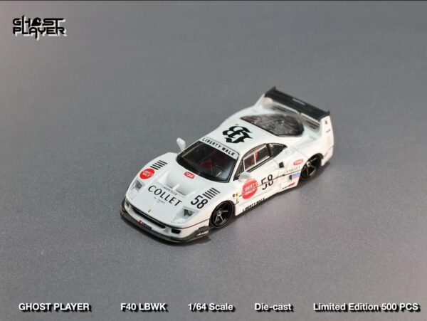 Ghost Player x Street Weapon Ferrari F40 LBWK Blanco #58 - Imagen 2