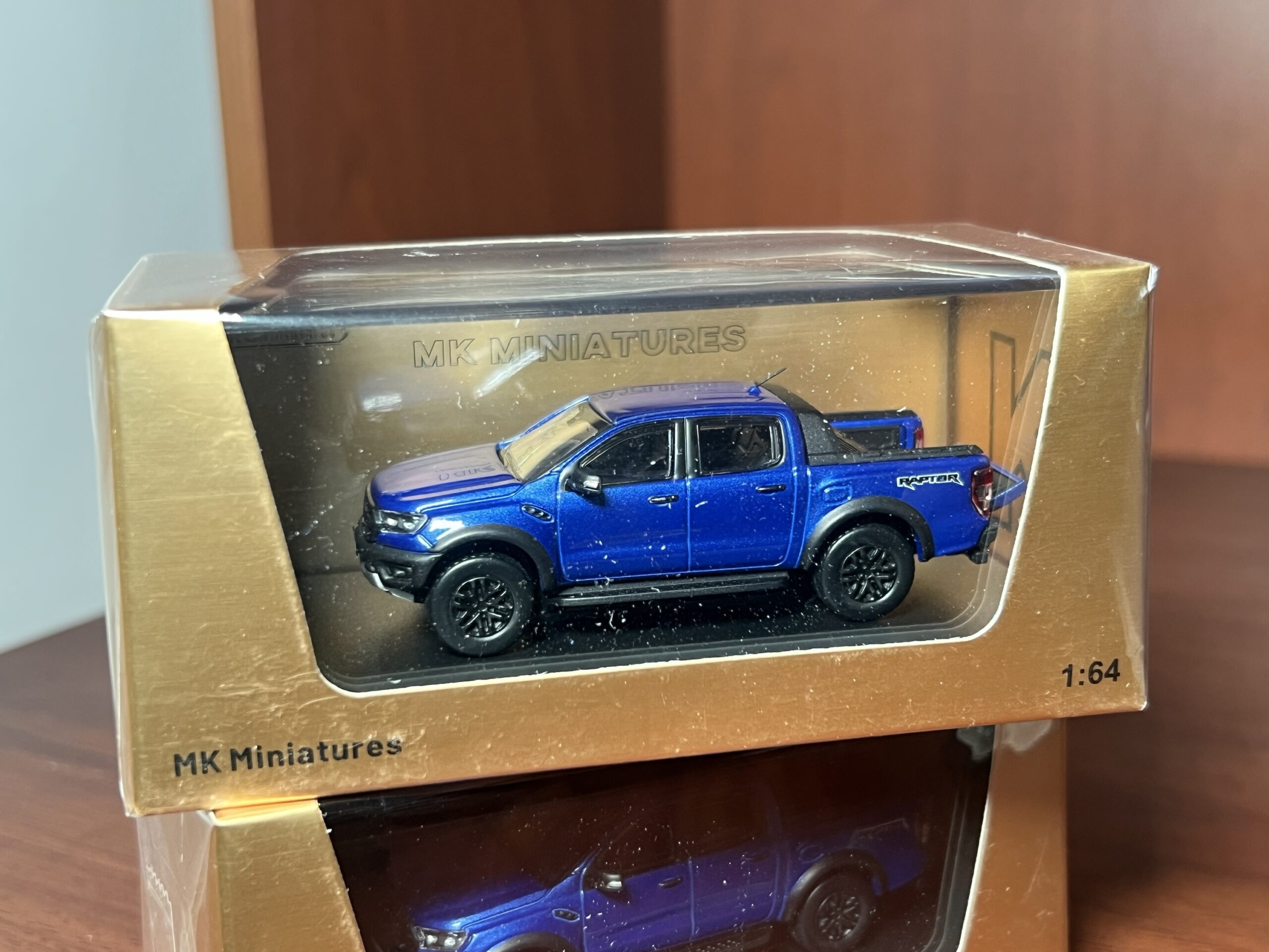 Ford Ranger P375 MK Miniatures 1:64 Ford Ranger P375/PX Raptor 2018 Azul | HW Bogotá