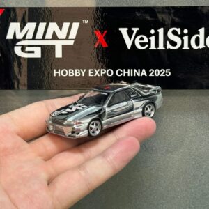 MiniGT 1:64 2025 Hobby Expo China HEC Veilside Nissan Z & Nissan R32 Chrome Set