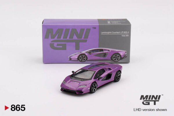 *EN CAMINO* Mini GT 1:64 Lamborghini Countach LPI 800-4 – Viola 30th - Imagen 5