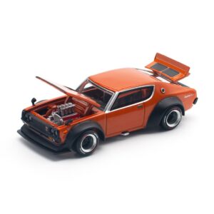 Poprace 1/64 Nissan Skyline GT-R V8 Drift KENMERI Naranja