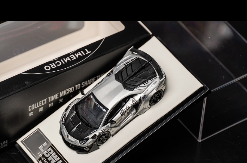 Time Micro 1:64 Lamborghini Aventador lbwk "THE NIGHT IS YOURS" - Imagen 7