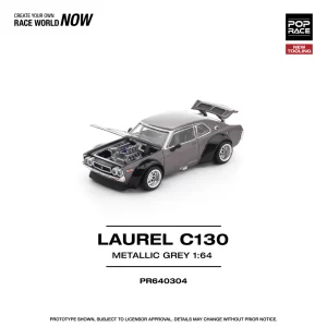 *PREORDEN* POPRACE 1/64 LAUREL C130 METALLIC GREY