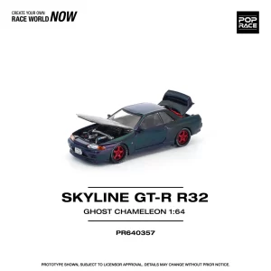 *PREORDEN* POPRACE 1/64 SKYLINE GT-R R32 GHOST CHAMELEON