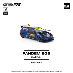 *PREORDEN* POPRACE 1/64 PANDEM CIVIC EG6 BLUE/BLACK