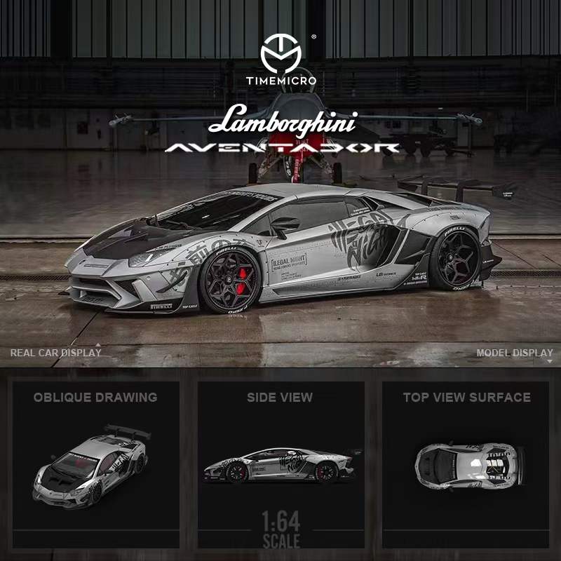 Time Micro 1:64 Lamborghini Aventador lbwk "THE NIGHT IS YOURS" - Imagen 6