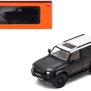 GCD 1:64 Toyota Land Cruiser Prado 250 Negra / Techo blanco