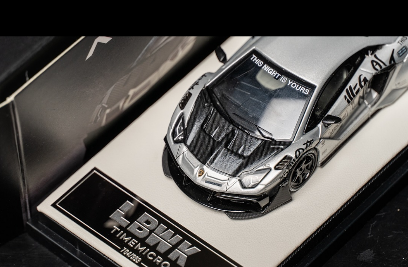 Time Micro 1:64 Lamborghini Aventador lbwk "THE NIGHT IS YOURS"