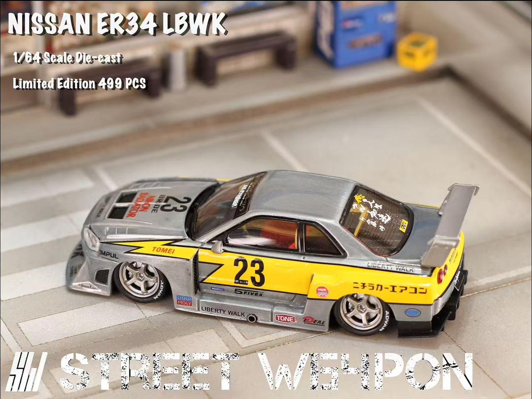 Street Weapon 1:64 ER34 LBWK Super Silhouette Raw Metallic Limitado a 500 unds - Imagen 6