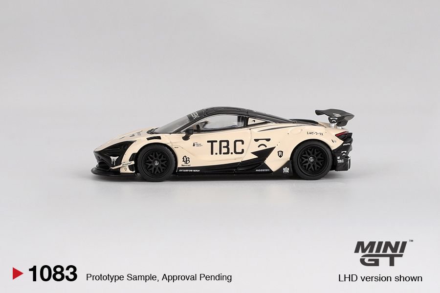 Miniature 1/64 McLaren 720S LB Works Noir - MINI GT édition Limitée Boîte Scellée
