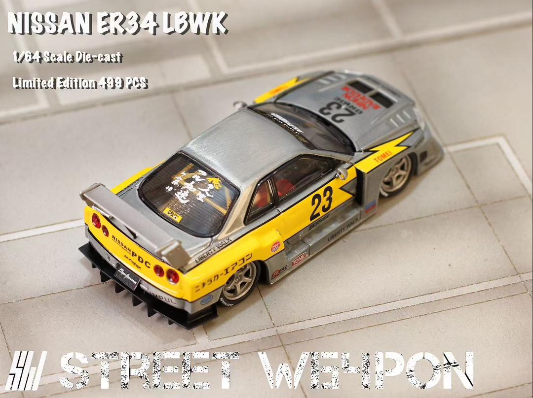 Street Weapon 1:64 ER34 LBWK Super Silhouette Raw Metallic Limitado a 500 unds - Imagen 3