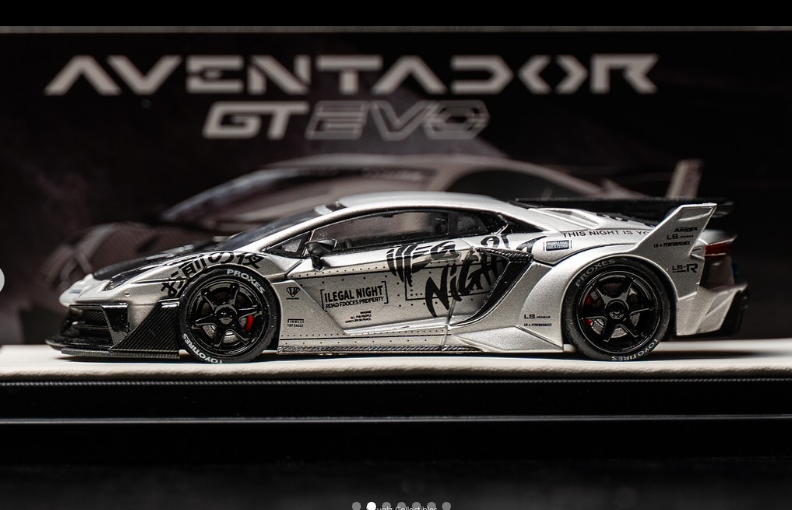 Time Micro 1:64 Lamborghini Aventador lbwk "THE NIGHT IS YOURS" - Imagen 8