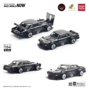 Pop Race Skyline GT-R V8 Drift Hakosuka Coca Cola Zero -Black Chrome