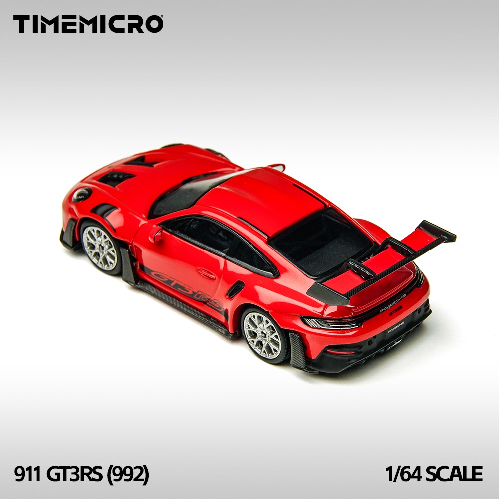 Time Micro 1:64 Porsche 992 GT3RS Rojo con caja acrílica - Imagen 3