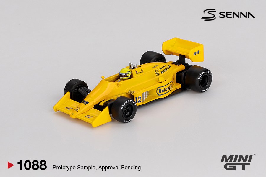 Mini GT 1:64 Lotus 99T #12 Ayrton Senna 1987 Monaco Grand Prix Winner