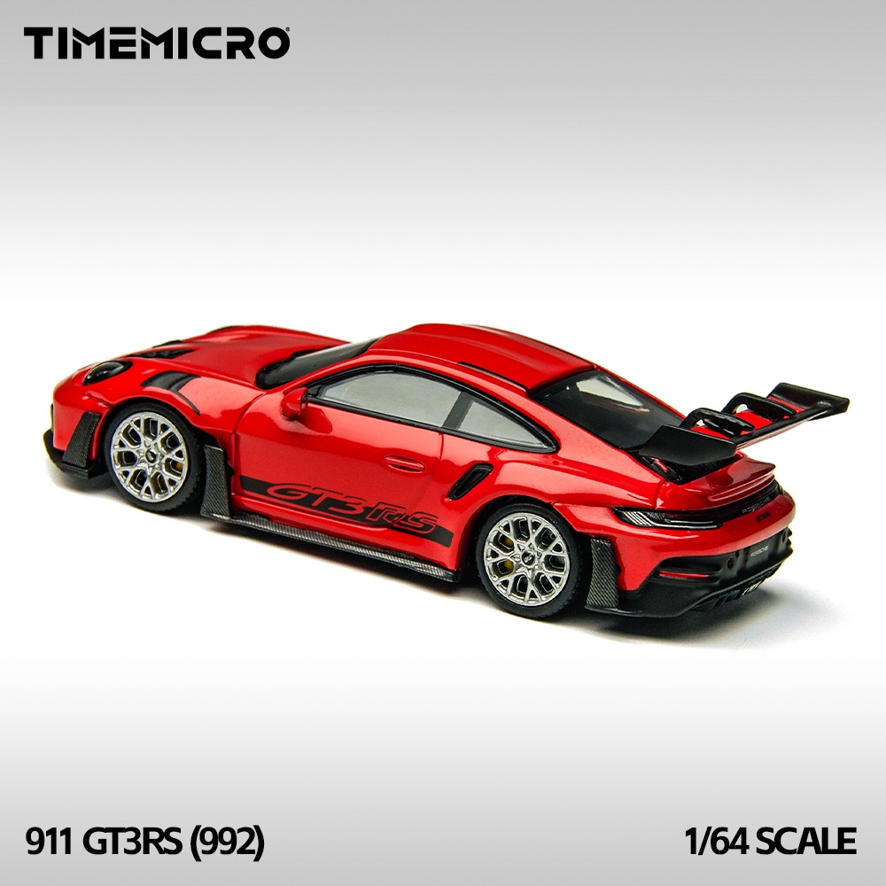 Time Micro 1:64 Porsche 992 GT3RS Rojo con caja acrílica - Imagen 7