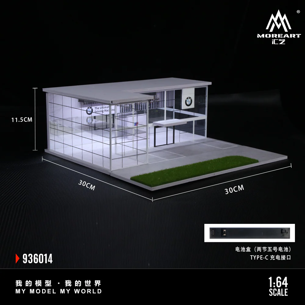 MoreArt 1:64 TWO-LAYER ASSEMBLY SHOWROOM BMW SHOP - Imagen 5
