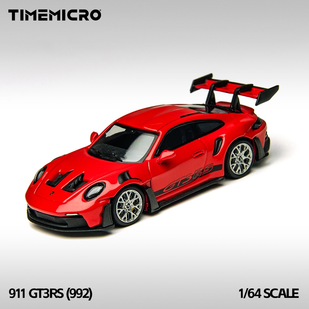 Time Micro 1:64 Porsche 992 GT3RS Rojo con caja acrílica - Imagen 6