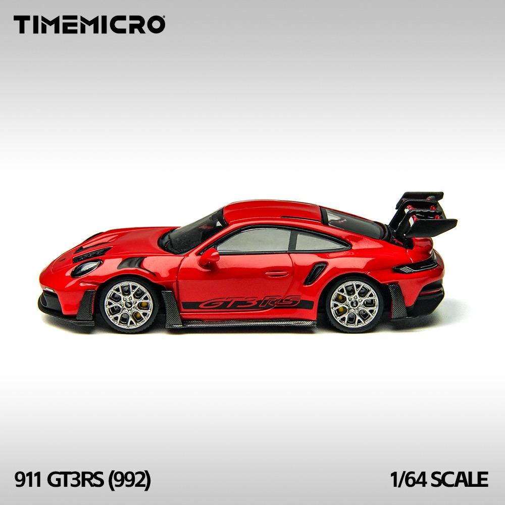 Time Micro 1:64 Porsche 992 GT3RS Rojo con caja acrílica - Imagen 5