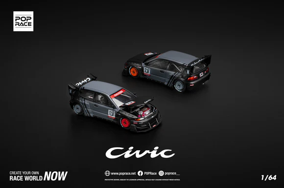 POPRACE 1:64 Honda PANDEM CIVIC EG6 "KANJOZOKU"