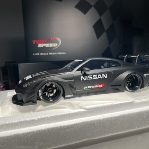 Top Speed 1/18 Nissan 35GT-RR Ver. 2 LB-Silhouette WORKS GT RHD (Right Hand Drive) Matt Black en resina