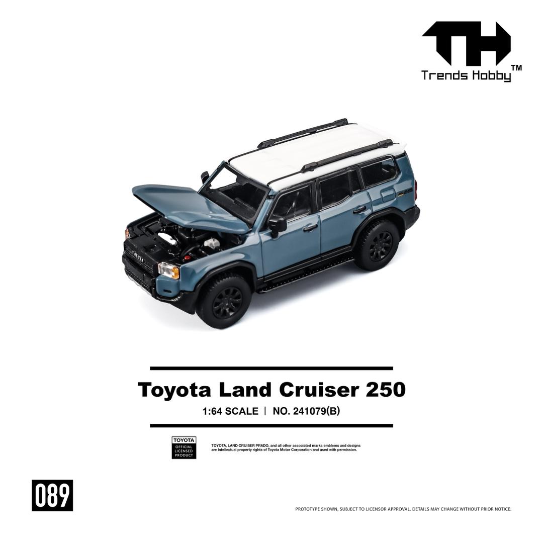 Trends Hobby 1/64 Toyota Land Cruiser 250 Blue - Imagen 2