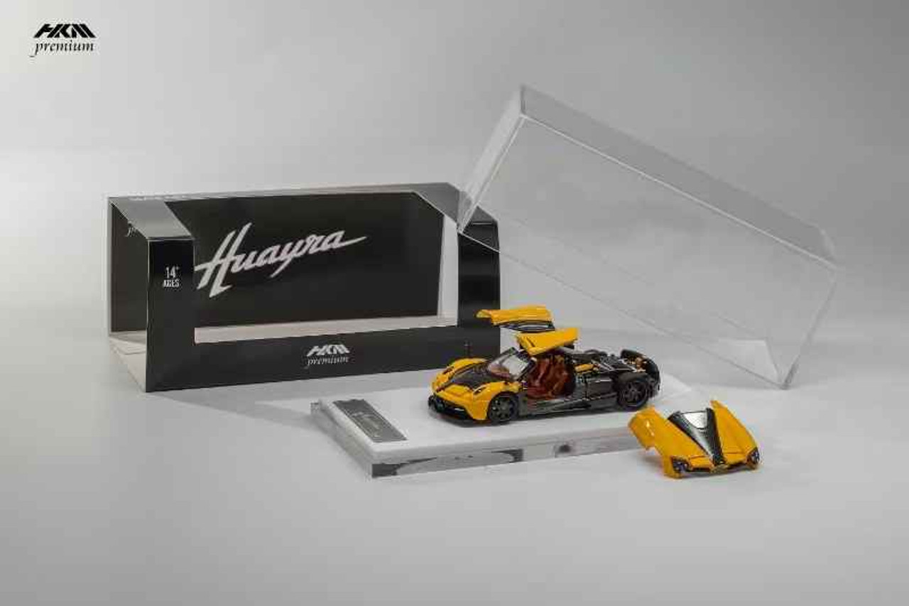 1/64 HKM Premium 2014 Pagani Huayra Coupe (Amarillo) - Imagen 3