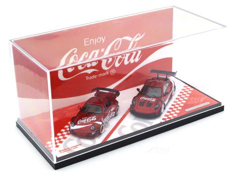 Cool Car 1:64 Porsche RWB 964 y 911 GT3 RS992 Coca-Cola - Imagen 3