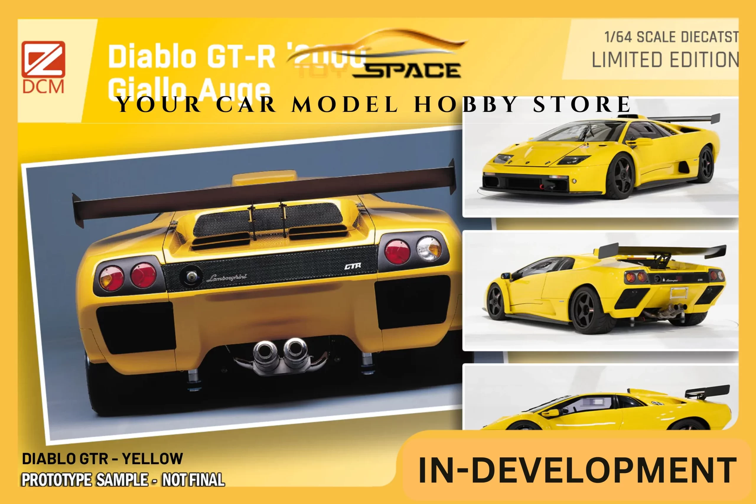 DCM Lamborghini Diablo GT-R Amarillo - Imagen 2