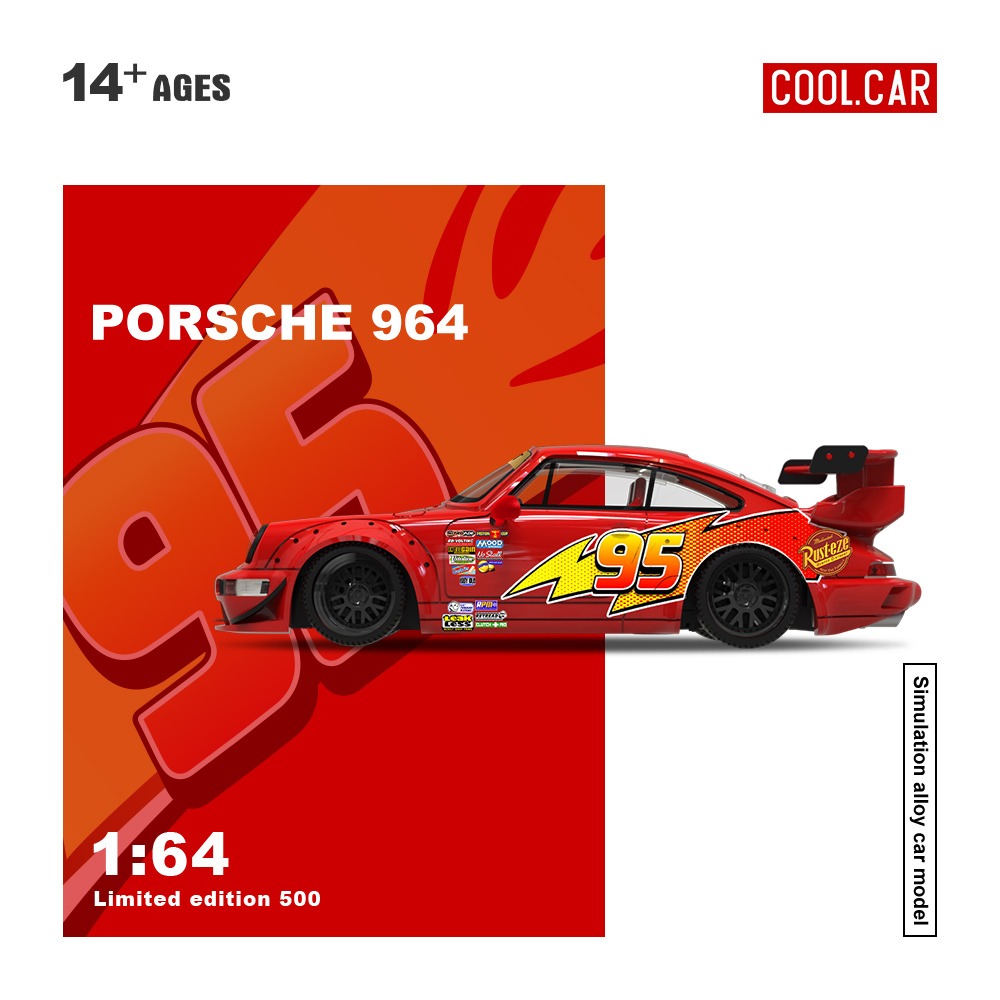 *PREORDEN* Cool Car 1:64 Lightning McQueen RWB 964 Porsche - Imagen 2
