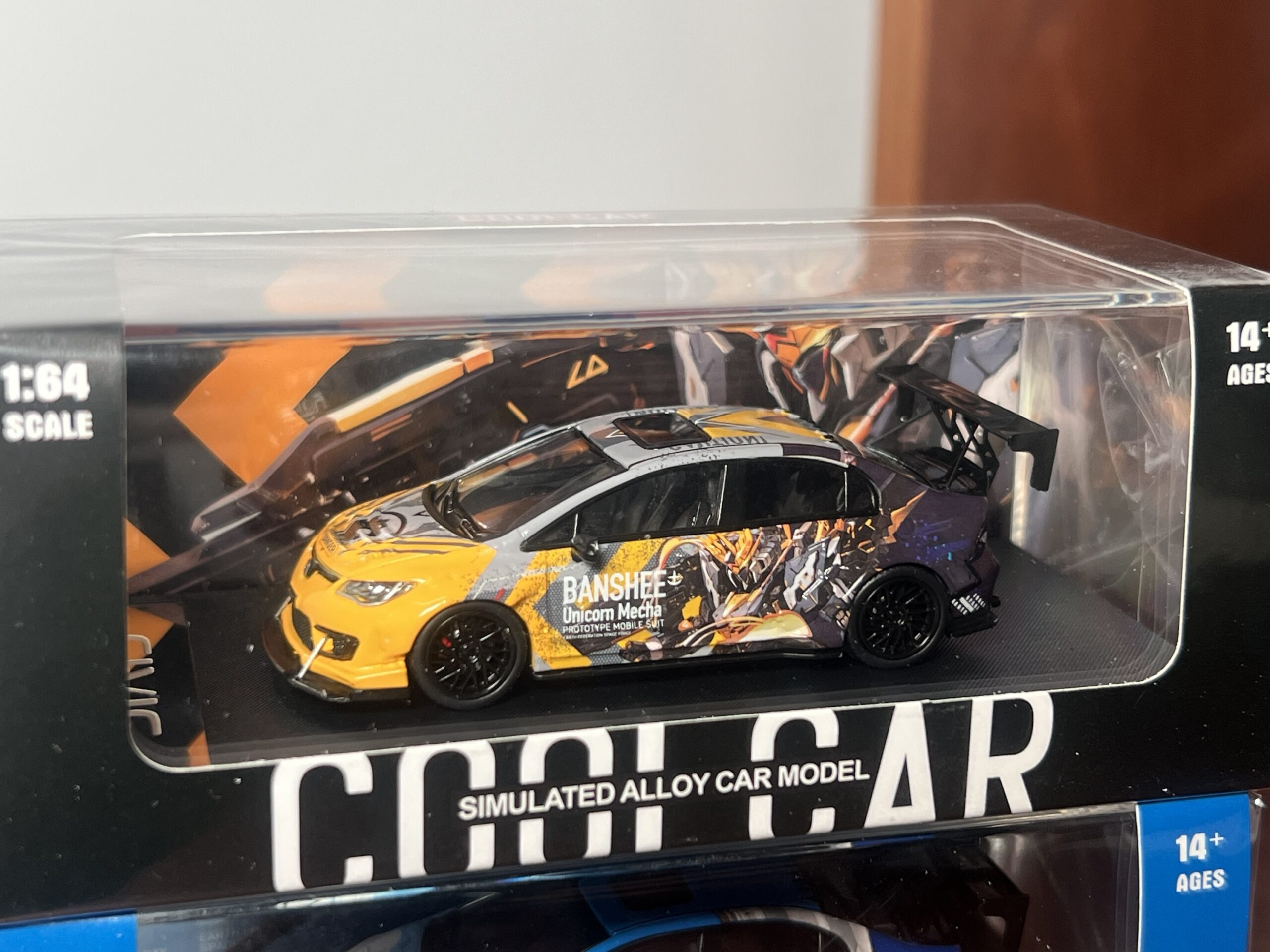 Cool Car 1:64 Honda Civic amarillo Banshee