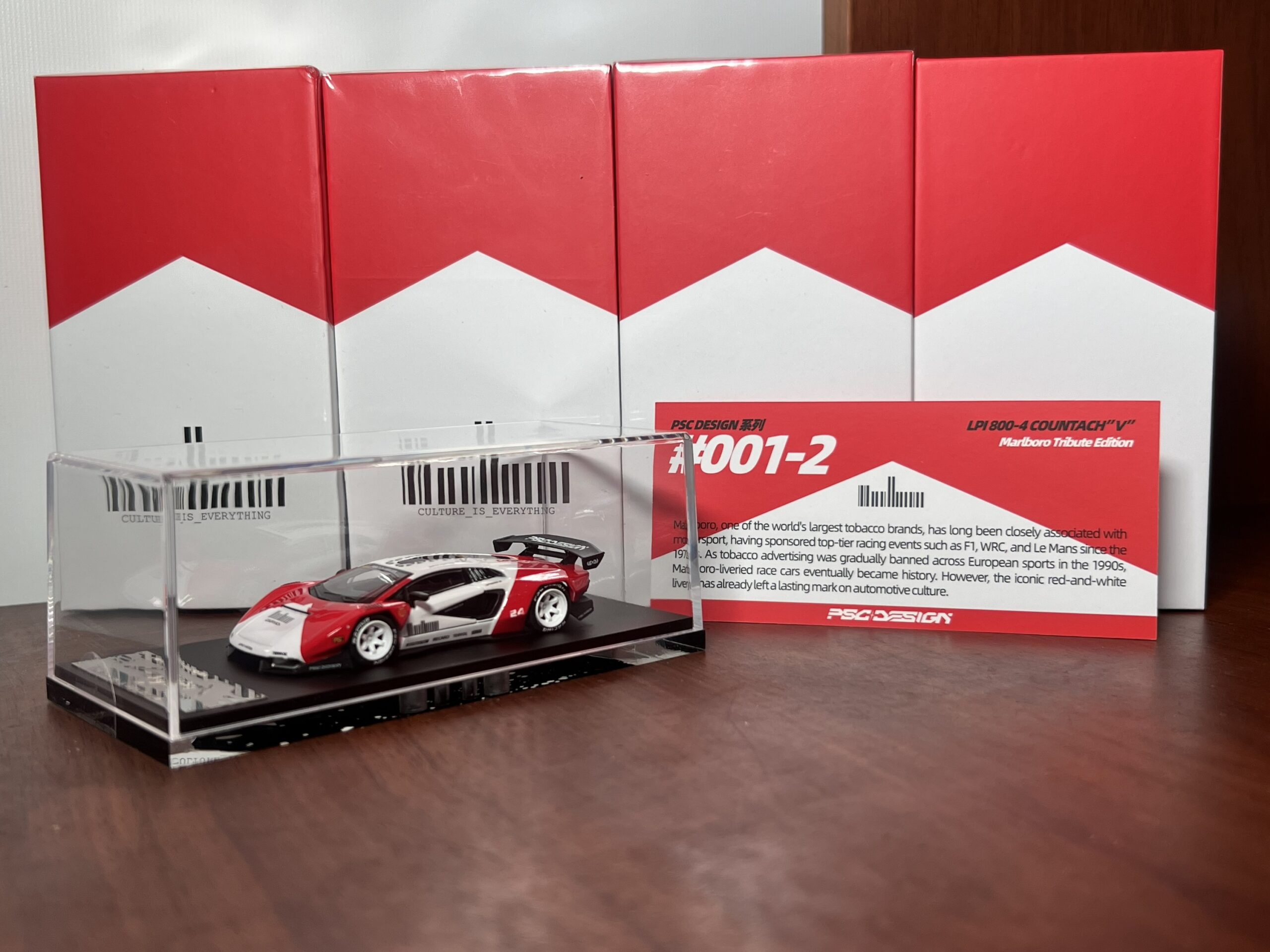 Time Micro x PSC Design Concept Countach LPI800-4 "V" Ver. Mechanic Marlboro Tribute - Imagen 2