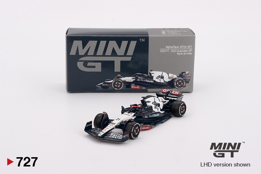 Mini Gt 1:64 Alpha Tauri At04 23 Australian Gp Nyck De Vries #727 - Imagen 3