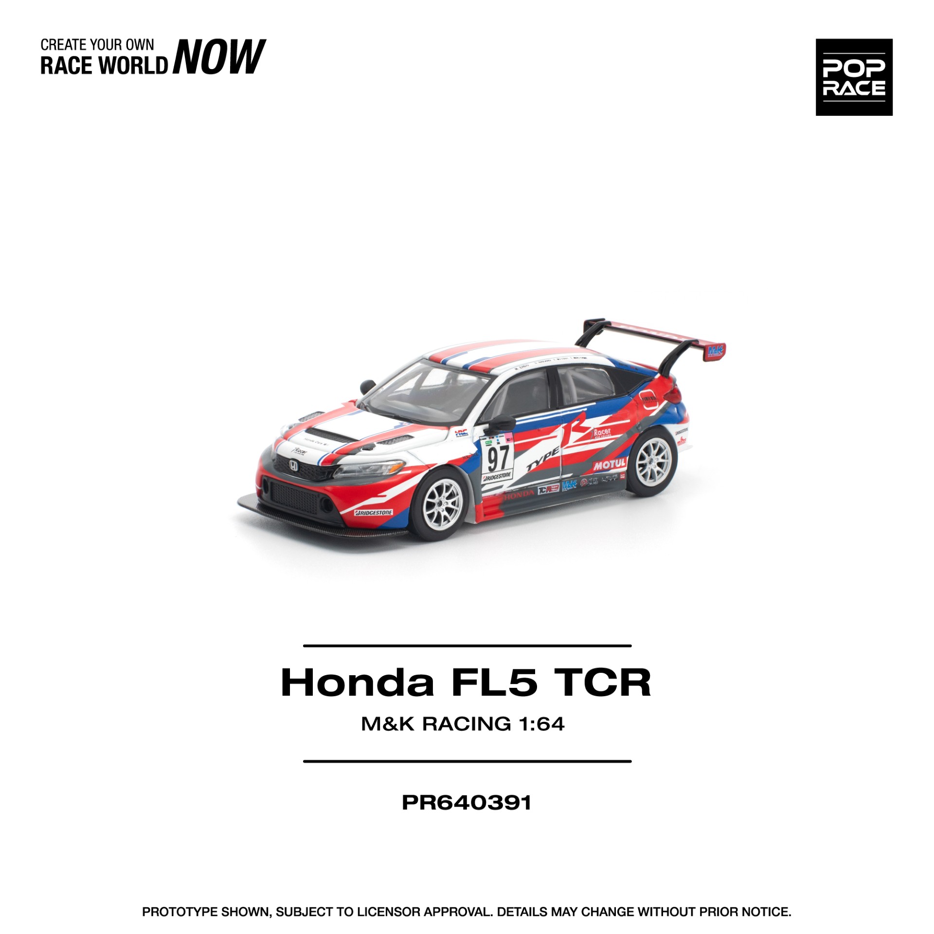 *PREORDEN* POPRACE 1/64 HONDA CIVIC TYPE-R (FL5) TCR - M&K RACING | HW ...